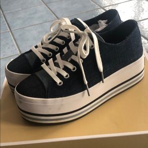 Michael Kors Platform Ronnie Denim Sneaker
